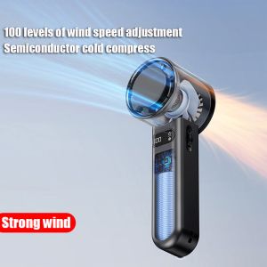 (Buy 2 Get 1 Free)4800mAh Mini Handheld Fan 100-Speed USB Rechargeable Turbo Electric Fan Portable Hand-held Refrigeration Fan