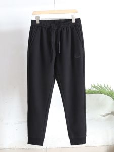 Quần Dài Thể Thao Nam Ống Đứng Dày Dặn Ấm Áp Thời Trang Thu Đông Thêu Rộng Rãi Thoải Mái Quần Dài Thường Ngày