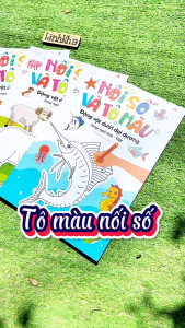 Sách Nối Số Và Tô Màu - Động Vật Ở Trong RừngDưới đại dương Bò sát và côn trùng - (kèm sticker) - Việt Thư