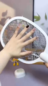 Vợt Muỗi Thông Minh 2in1 – Đèn LED Tím Bắt Muỗi Tự Động – Lưới 3 Lớp Siêu An Toàn – Sạc USB Type-C