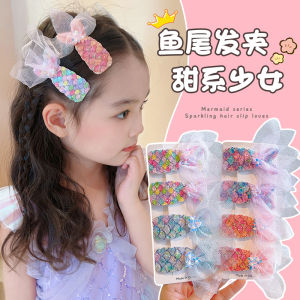 กิ๊บติดผมหางนางเงือก Fairy Tail เด็กผู้หญิง การ์ตูน Bright เลื่อม เครื่องประดับผม เสื้อผ้าเด็ก อุปกรณ์ตกแต่งผม