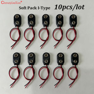 10-20PCS/lot 9V Battery Clips 15cm Black Red 2-Wire Cable Connection Connector Buckle 9Volt Battery Clip Holder for Electronics