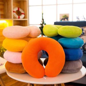 หมอน U-Shaped Memory Foam Neck Support Travel Pillow Slow Rebound Car Plane Nap Washable U-Shaped Pillow พื้นผิวที่ไม่ต้องซัก