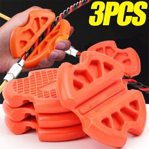 3Pcs New Auxiliary Wire Gripper Electrician Specific Perforated Tube Wire Gripper Tool Anti Slip Handguard Rubber Steel Wire Puller