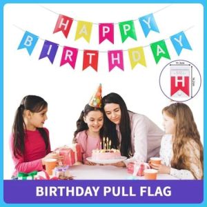 Hiasan hari jadi tarik bendera kanak-kanak dewasa hari jadi tarik bendera hiasan dinding banners 日