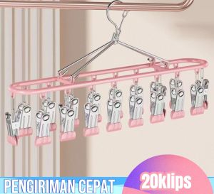 20clips hanger jemuran pakaian dalam