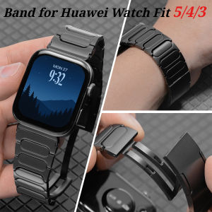 Titanium Watch Band for Huawei Watch Fit 5/5Pro Strap Smartwatch Correa Metal Bracelet for Huawei Fit4pro Fit4/3 Metal Writband