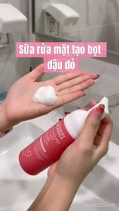 Sữa Rửa Mặt Tạo Bọt Đậu Đỏ Cỏ Cây Hoa Lá 150gram - Sạch Dịu Nhẹ An Toàn Cho Da Nhạy Cảm