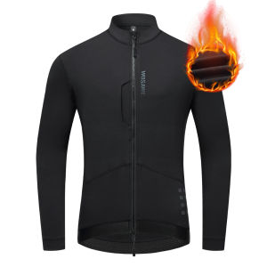 Áo Khoác Xe Đạp Giữ Nhiệt Chống Gió WOSAWE Dành Cho Nam Áo Dài Mùa Đông Đi Xe Đạp Áo Giữ Ấm Bằng Lông Cừu Quần Áo Xe Đạp Đường Trường Có Túi Phản Quang