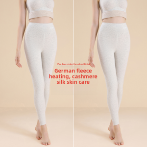 MiiOW | High Waist Cashmere Silk Fleece Lined Tights Womens Autumn Winter Warm Pantyhose Anti Slip Slimming Abdomen Enhancing Leggings