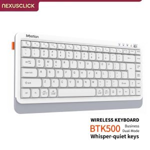 NexusClick 84 Keys Ultra Slim Wireless KeyboardDual Mode Rechargeable Low Profile Quiet Keyboard for PC Mac Business Office Use