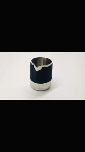 600ML Coffee Pitcher Milk Frothing Jug With Silicon Sleeve Handleless Milk Pitcher For Coffee Shop Home Bar
