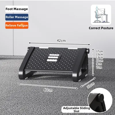 HAOER | Height Adjustable Foot Rest Office Under Desk Leg Support