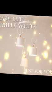 Designer Nordic White Pendant Light Cafe Decor Fixtures 3 in 1 Antler Restaurant Chandelier Solid Lamp