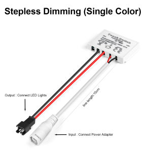 HOT DC12V-24V Dimmable Touch Sensor Switch For Single Color/ CCT Adjustable LED Strip Light Bathroom Mirror Backlight Switch