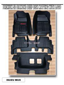 Isuzu Mux 2015 to 2021 - 5D diamond deep dish matting with logo