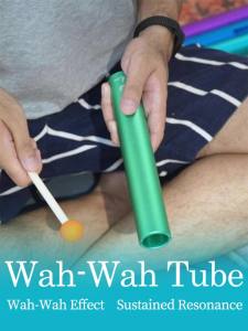Professional Wah Wah Tube - Aluminum Echo Effect Percussion for Sound Healing Yoga Meditation & Sensory Play Handheld Whah-Whah Pipe Instrument