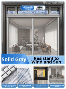 Watthour | Magnetic No-Drilling Anti-Mosquito Door Curtain