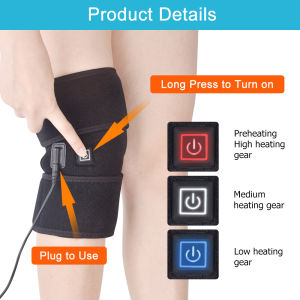 Agdoad Knee Massager Support Infrared Heating Therapy Arthritis Meniscal Ligament Knee Elbow Wrap Joint Pain Relief