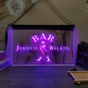 BAR Walker Whiskey -3D Carving LED Neon Sign Home Decor Wall Wedding Creative Bedroom Desk