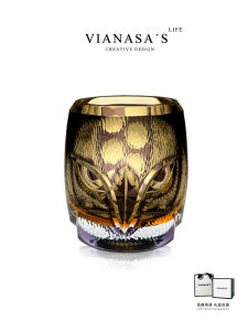 แก้วใสหัวเขม่าคริสตัลแฮนด์เมด Vianasa Master Collection แก้วใสสำหรับใส่เครื่องดื่มแอลกอฮอล์ ของขวัญสุดพิเศษสำหรับคู่รัก