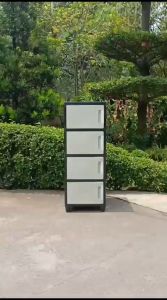 AKAKO Lemari Pakaian Plastik CATUR Hitam Putih Susun 2 3 4 5 Laci Pintu MURAH BAGUS