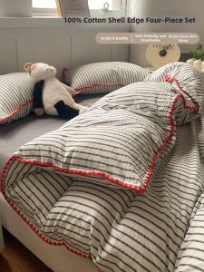 Kiss Dear | Minimalist 100% Cotton Bedding Set 4-Piece Single Bed