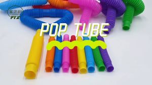 Early Development Pop Tubes Coil Shape Toy | Pop Tubes Fidget Toys | Sensory Toy For Stress Anxiety Relief | For Children Adults Learning Toys | Toddlers Stretch Tube