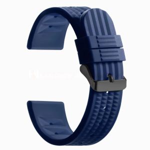 20mm 22mm Premium Soft Rubber Waffle Watchband Replacement Strap for Seiko Water Ghost Sport Watchband Black Green Wristband
