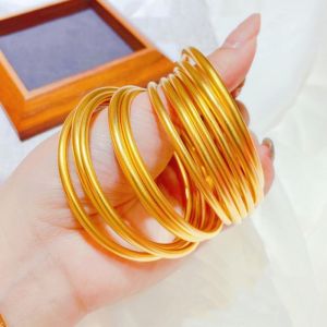 OYJR Gold Gelang Tangan Bangle Non-fading Bracelet for Women Stainless Charm Bangles Accessories Jewelry 手镯