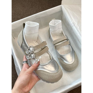 Giày Đế Bằng Đính Nút Đơn Thoải Mái Cho Nữ Giày Thường Ngày Thời Trang Giày Thể Thao Đế PU Đế Phẳng Mũi Tròn