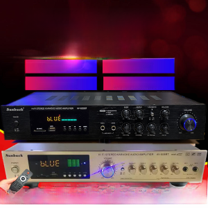 High Power Home Audio Bluetooth ระบบเสียงระดับมืออาชีพคาราโอเกะเสียงเบสคุณภาพสูง 5.0 ช่องเครื่องขยายเสียง