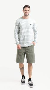 KWITAN Kaos Basic Stripe Salur GREY