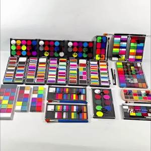 VERONNI | 10 Color Water-soluble Double Color Professional Face Paint Body Paint Water Based Face painting Makeup Safe for Kids and Adults