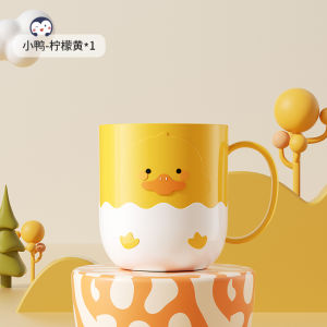 Thickened Childrens Toothbrush Cup Cute Duck Drinking Water Cup Oral Cleaning Baby Special Use Home Dental Tools for 0-1-3+ Years Old