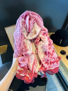 Lightweight Large Size Silk Scarf Womens Spring Summer Beach Sunscreen Beach Cover up Air Conditioning Neck Protector