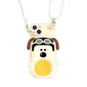 Cute Cartoon Dog Coin Purse Crossbody Phone Case for Xiaomi 13 pro Redmi Note12 Turbo Girls Phone Strap Note10 987 pro Soft K60