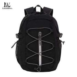 LouisWill Outdoor Hiking Bag Waterproof Travel Backpack Men Backpack Large Capacity Lightweight Sports Fitness Backpack Casual Shoulder Bag School Bag Foldable Camping Bag