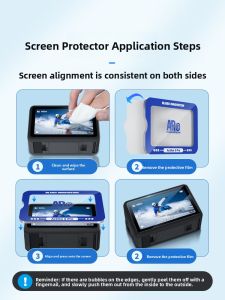 BLUEO | AR Clear Scratch Resistant Shatterproof Anti-Fingerprint Anti-Reflective Steel Glass Protector