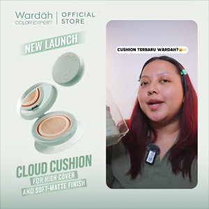 DISKON SEKARANG!!! WARDAH Colorfit 5D Blur Cloud Cushion Matte Finish Tahan Lama Hingga 18 Jam SPF 50 PA Menyamarkan Pori Tekstur Wajah Menyatu Dengan Warna Kulit Seharian Non Comedogenic Tahan Lama dengan Bedak Makeup