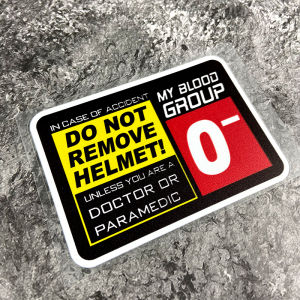 1PC Blood Type Motorcycle Stickers Waterproof Motorbike Helmet Decor Front Fairing for Yamaha Kawasaki Suzuki Honda Harley KTM
