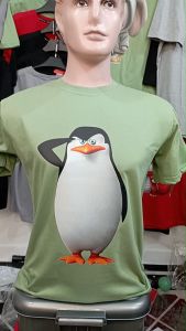 Kaos Skipper Pria 3 Dimensi Motif Skiper Siap Penguin Tshirt Oblong Katun 24s H0270 By Hans & Co