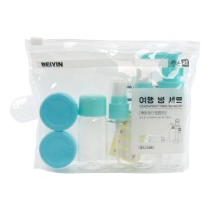 6/7 Chiếc Bộ Chai Đựng Mỹ Phẩm Di Động Bộ Du Lịch Ép Kem Dưỡng Da Chai Rỗng Cho Chai Kem Có Thể Đổ Lại