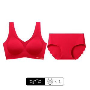 Quần lót AIMO cho nữ màu đỏ bó sát người họa tiết rắn không dây