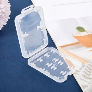*Wholesale 1Pc Transparent Protector Holder Micro Box For HC TF MS Memory Card Storage Case Plastic Boxes