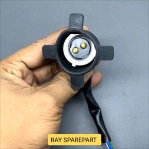 FITING PITING LAMPU DEPAN SOKET HEADLAMP HONDA GRAND LEGENDA SUPRA X 125 KARISMA REVO BLADE ORI