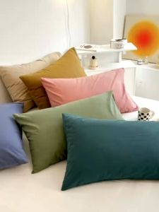Pillow Case Cover 1 PCS Washable Cotton Silk Pillow Cover Pillowcase Rattan Fiber Pillowcase Cool Mat Pillowcases