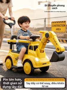 YIHECHUYAO | Remote Control Sit-in Electric Excavator Toy