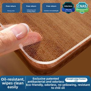 GANI | Oil-Resistant Wash-Free Clear Table Pad PVC for Large Round Tables