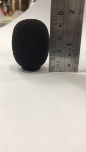 ฟองน้ำไมค์ประชุม ไมค์คอนเดนเซอร์ / NPE NTS Audio-technica Bosch Honic TOA หลากหลายยี่ห้อ / เส้นผ่าศูนย์กลาง 12-1.4 เซนติเมตร สูง 2 เซนติเมตร / ฟองน้ำสีดำ เกรดดี / NPE CF-50 NTS AC-50 DW-300